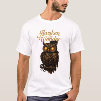 Despertar la Maravilla – Camiseta de Arte de Búho 