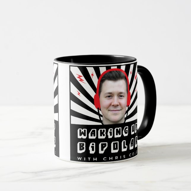 Despertar la taza bipolar del podcast (Anverso derecho)