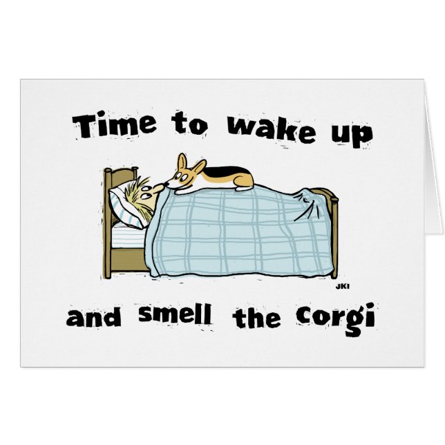 Despertar y Oler el Corgi (Anverso (Horizontal))