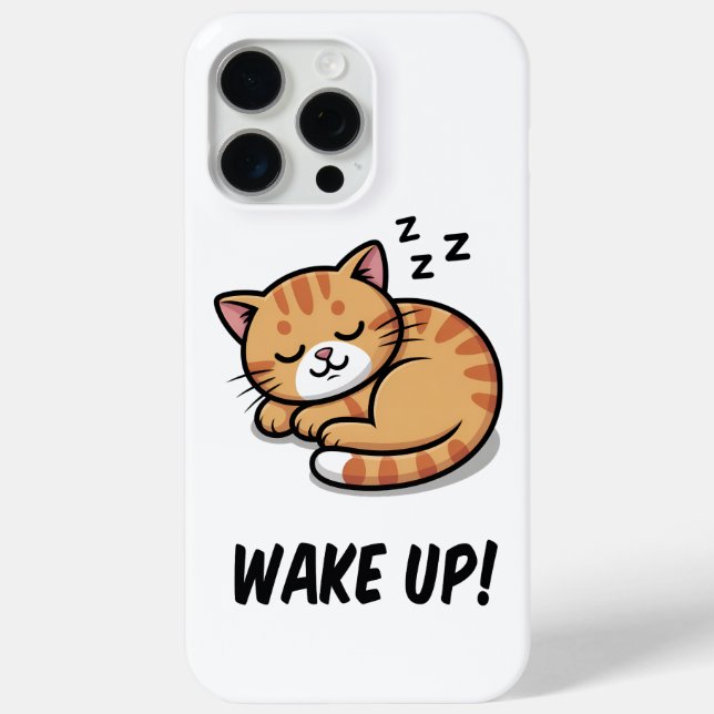 Despierta el Funda Pro Max para el iPhone de Kitty (Reverso )