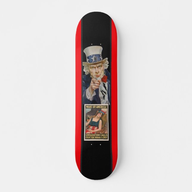 Despierta Patineta Poster de América (Anverso )
