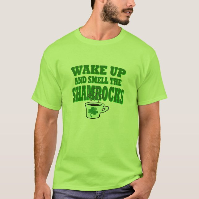 Despierta Y Huele La Camisa Shamrock (Anverso)