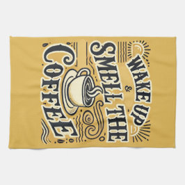 Despierta y huele la toalla de té al café