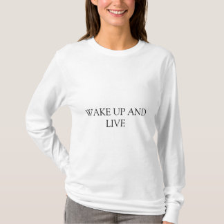 Despierta y viva, camiseta de mujeres