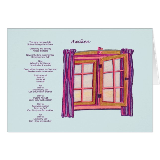 Despierte la tarjeta (Anverso (Horizontal))