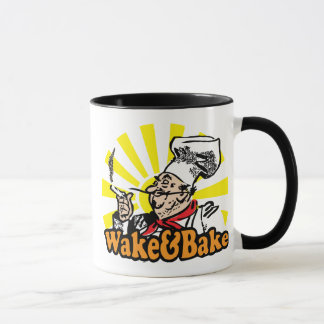 Despierte y cueza la taza de café divertida