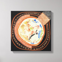 Desplazamiento de espacios 2 tela impresión envuel