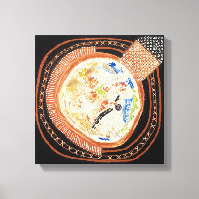 Desplazamiento de espacios 2 tela impresión envuel (Anverso)