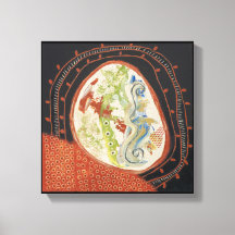 Desplazamiento de espacios de 1 lienzo impresión e