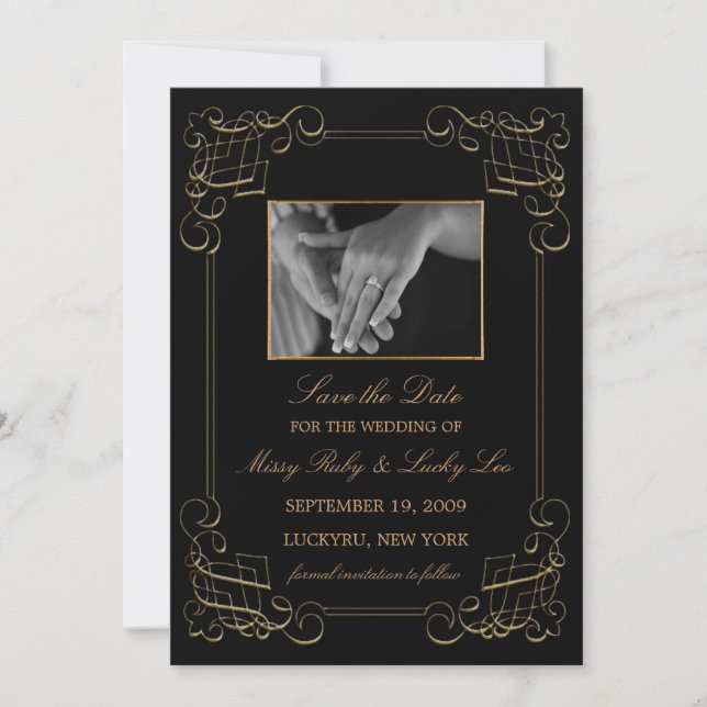 Desplazamiento de oro Guardar anuncio de fecha (Anverso)