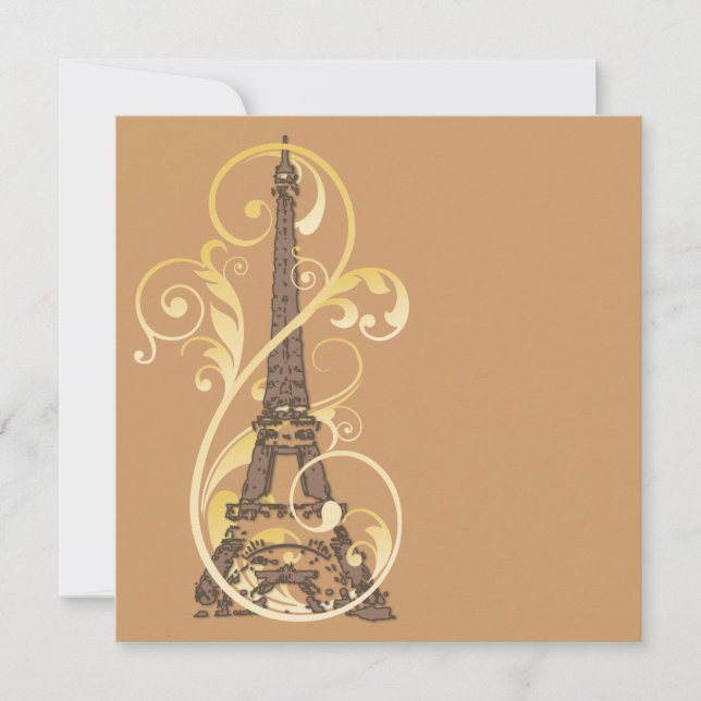 Desplazamientos dorados y Torre Eiffel (Anverso)