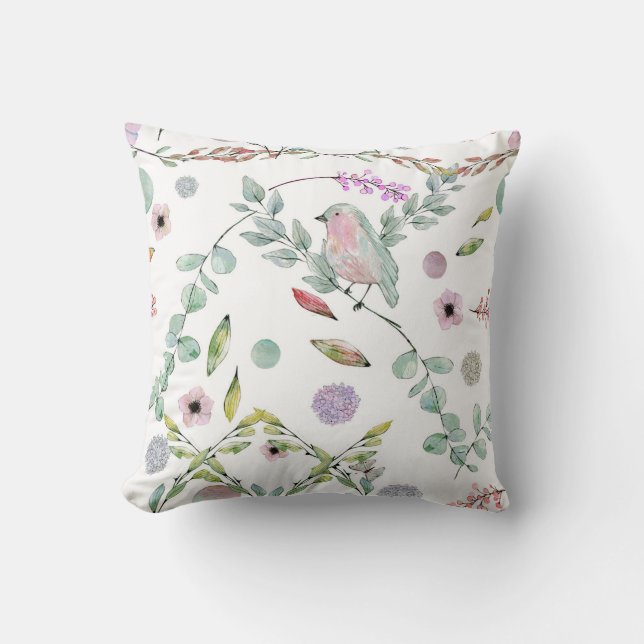 Despliegue de espárragos y hojas para almohada de  (Anverso)