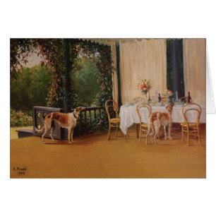 Después de Borzoi de la cena