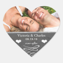 Después de la boda de Chalkboard Guardar el sello