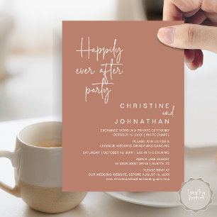 Después de la Boda Felices para Siempre Invitación