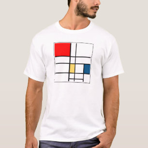 Después de la camiseta de Piet Mondriaan