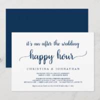 Después de la hora feliz de la boda, Invitación de