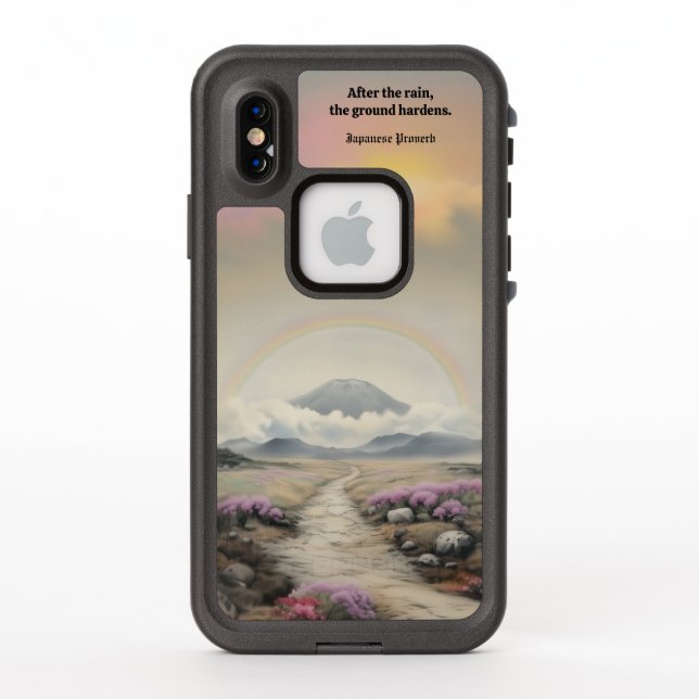 Después de la lluvia (arte paisajístico de acuarel (Reverso)