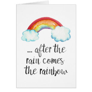 Después de la lluvia viene la tarjeta del arco