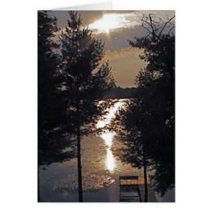 Después de la tarjeta de la salida del sol