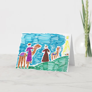 Después de la tarjeta de Navidad de la estrella