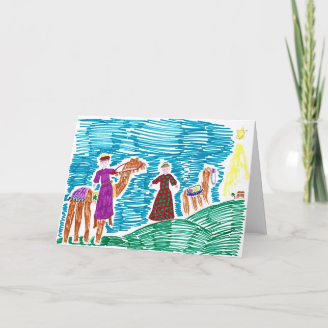 Después de la tarjeta de Navidad de la estrella (Anverso)