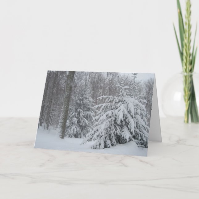 Después de la tarjeta de Navidad de la tormenta (Anverso)