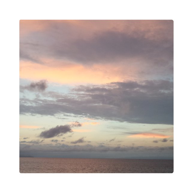 Después de la tormenta Sunset 16"x16" Arte Metaliz (Anverso)