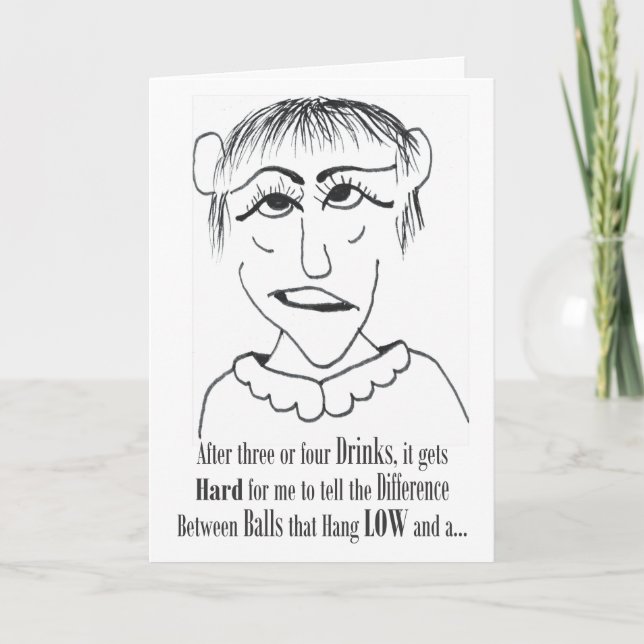 Después de tres o cuatro bebidas - Tarjeta de amis (Anverso)