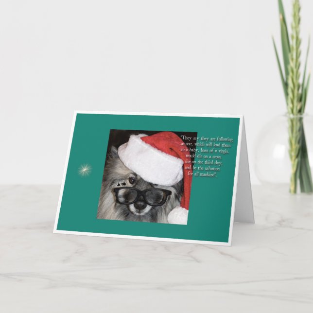 Después de una tarjeta de Navidad de la estrella (Anverso)
