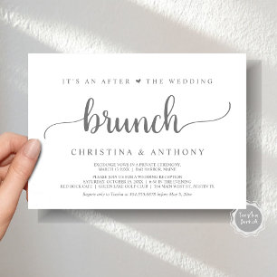 Después Del Brunch Boda, La Invitación Rústica A L