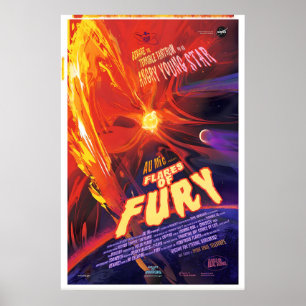 Destellos de Furia Póster Espacial de la NASA Gala