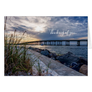 Destin East Pass Sunset Thinking Of You Card