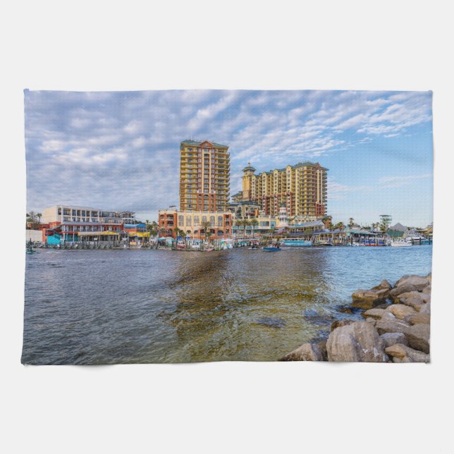 Destin Harbour Boardwalk Kitchen Toalla (Horizontal)