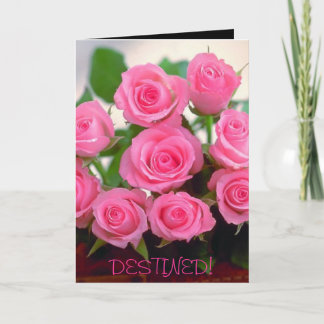 ¡DESTINADO! Tarjeta mediana