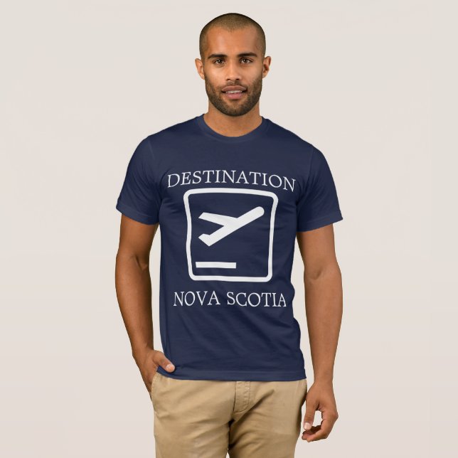 Destino a la costa este camiseta de Nueva Escocia (Anverso completo)