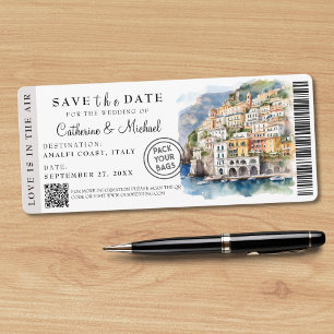 Destino de la tarjeta de embarque Amalfi Coast Ita