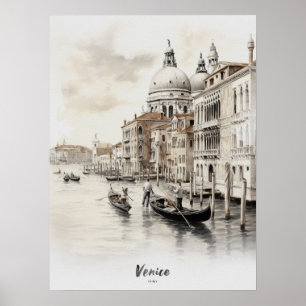 Destino de viaje Arte de Pared de Agua de Venecia