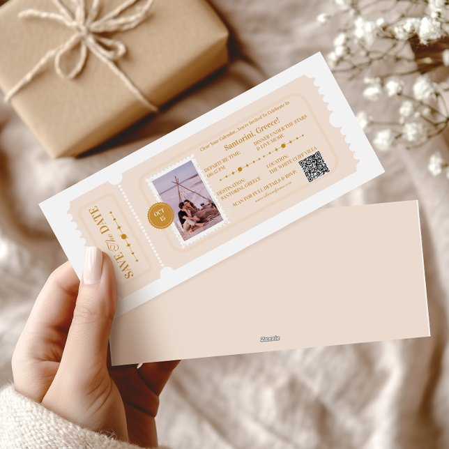 Destino del Boda cósmico de la tarjeta de embarque (Subido por el creador)