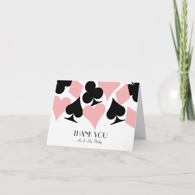 Destino Las Vegas - Tarjeta de agradecimiento en b (Anverso)