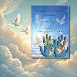 destino mundial mapa sagrado invitación al matrimo