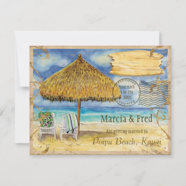 Destino Paraíso, Playa Tropical Reserva la Fecha (Anverso)