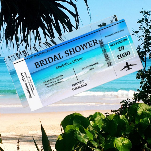 Destino tropical de la tarjeta de embarque de la d (Subido por el creador)