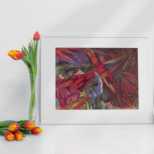 Destinos animales por Franz Marc, arte de cubismo  (Subido por el creador)