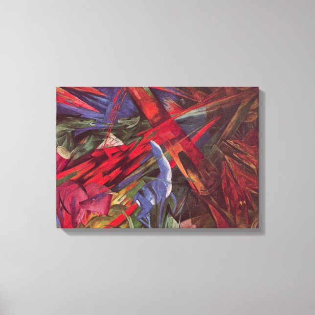 Destinos animales por Franz Marc, arte de cubismo  (Anverso)