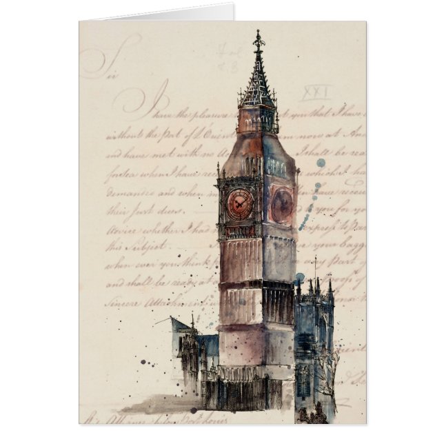 Destinos | Cartas antiguas del Big Ben (Frente)