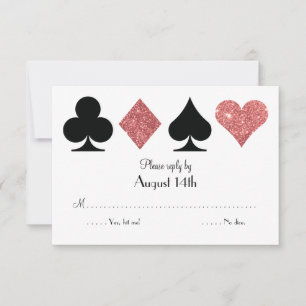 Destiny Las Vegas Boda respuesta rosa purpurina de