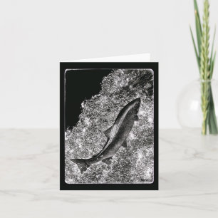 "Destiny" - Tarjeta de salmón saltando