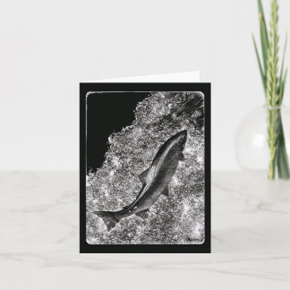 "Destiny" - Tarjeta de salmón saltando