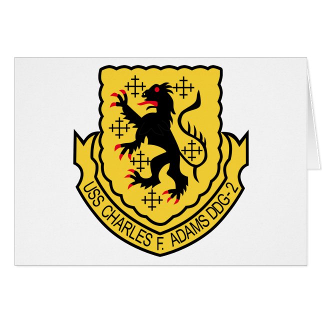 Destructor militar del remiendo de DDG-2 USS (Anverso (Horizontal))